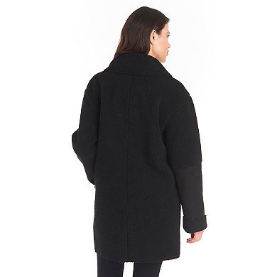 Women's Fleet Street Faux-Shearling Shawl Collar Coat