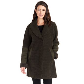 Women's Fleet Street Faux-Shearling Shawl Collar Coat