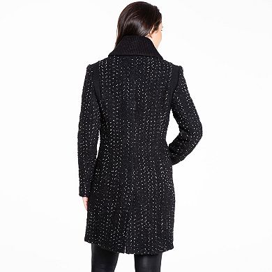 Women's Fleet Street Wool Blend Speckled Tweed Coat