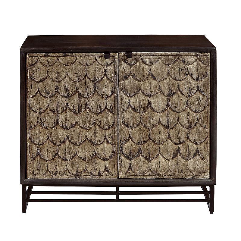 Homefare Scale Carved Wooden Two Door Chest, Brown - 82218379 - Furniture Give your living space a new look with this Homefa sku 82218379