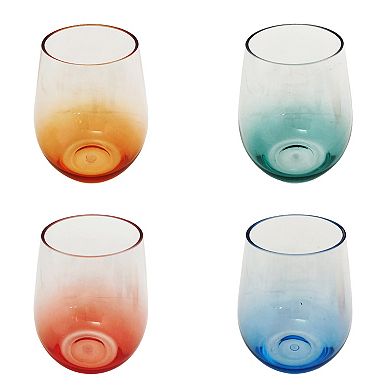 Food Network™ 4-pc. Acrylic Ombre Stemless Wine Set