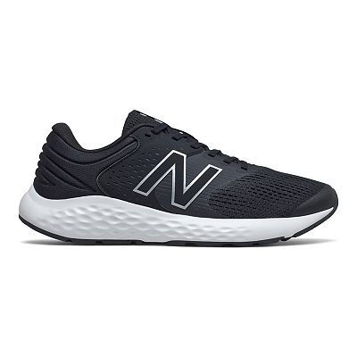 New Balance 520v7 Black White Mesh Lace Up Low Balance Men\'s Black Running Shoes New Balance Men main image 4