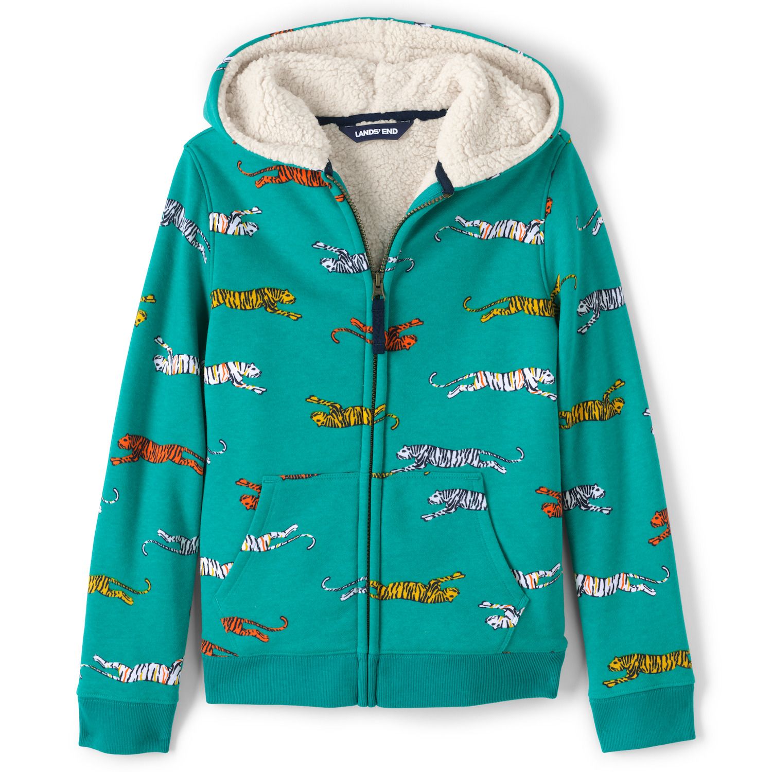 lands end zip up hoodie