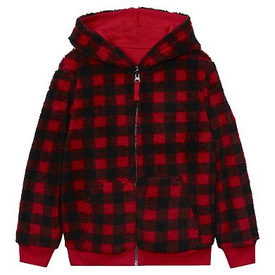 Kids 4-7 Lands' End Sherpa Lined Zip Hoodie