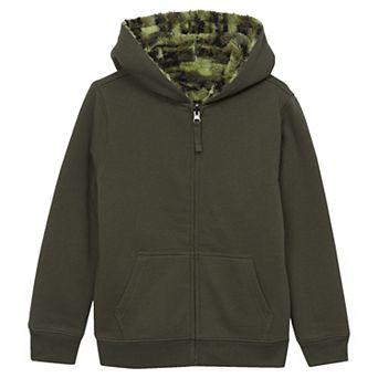 Kids 2-20 Lands' End Sherpa Lined Zip Hoodie in Regular and Plus
