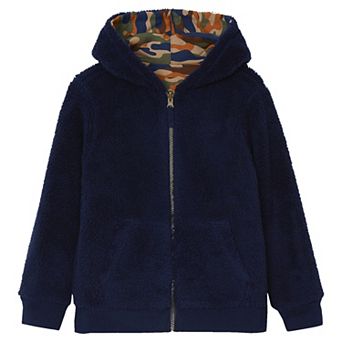 Kids 2-20 Lands' End Sherpa Lined Zip Hoodie in Regular and Plus