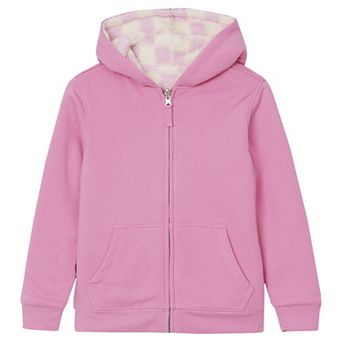 Kids 2-20 Lands' End Sherpa Lined Zip Hoodie in Regular and Plus