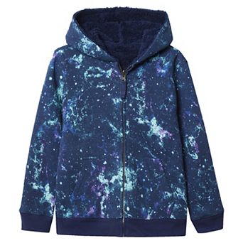 Kids 2-20 Lands' End Sherpa Lined Zip Hoodie in Regular and Plus