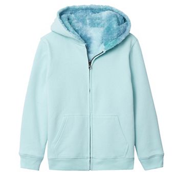 Kids 2-20 Lands' End Sherpa Lined Zip Hoodie in Regular and Plus