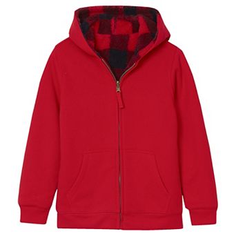 Kids 2-20 Lands' End Sherpa Lined Zip Hoodie in Regular and Plus