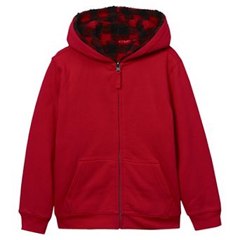Kids 2-20 Lands' End Sherpa Lined Zip Hoodie in Regular and Plus