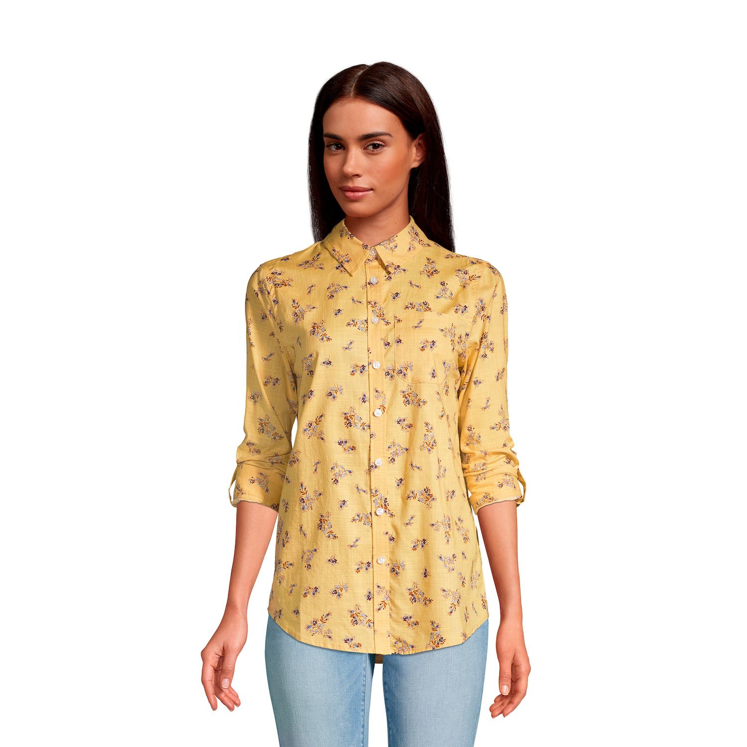 kohls yellow blouse