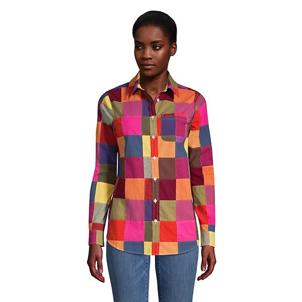 Petite Lands' End Boyfriend Tunic Shirt