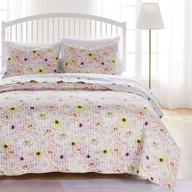 30388495 Greenland Home Fashions Misty Bloom Quilt Set With sku 30388495