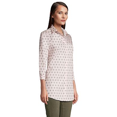 Women's Lands' End No Iron Three Quarter Sleeve Tunic