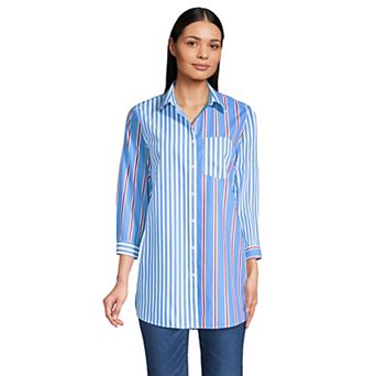 Women's Lands' End No Iron Three Quarter Sleeve Tunic