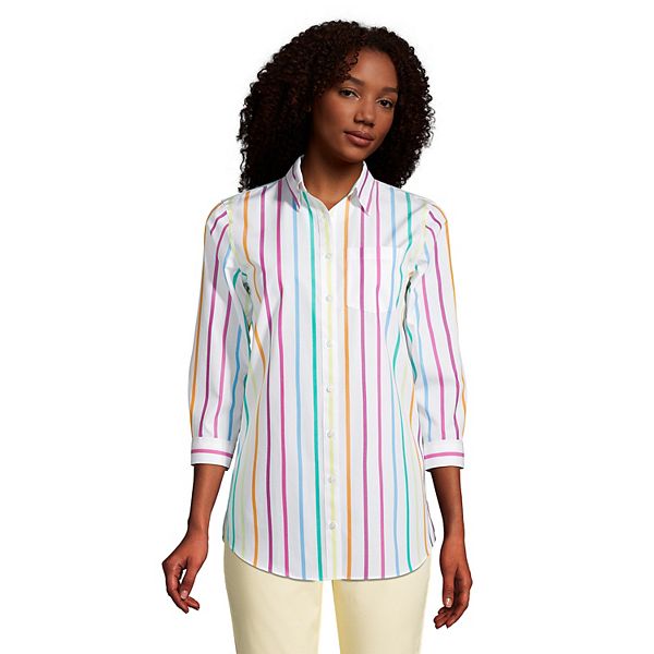 Women's Lands' End NoIron Supima Cotton Tunic Shirt