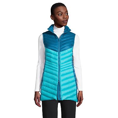 Lands end womens long vest online