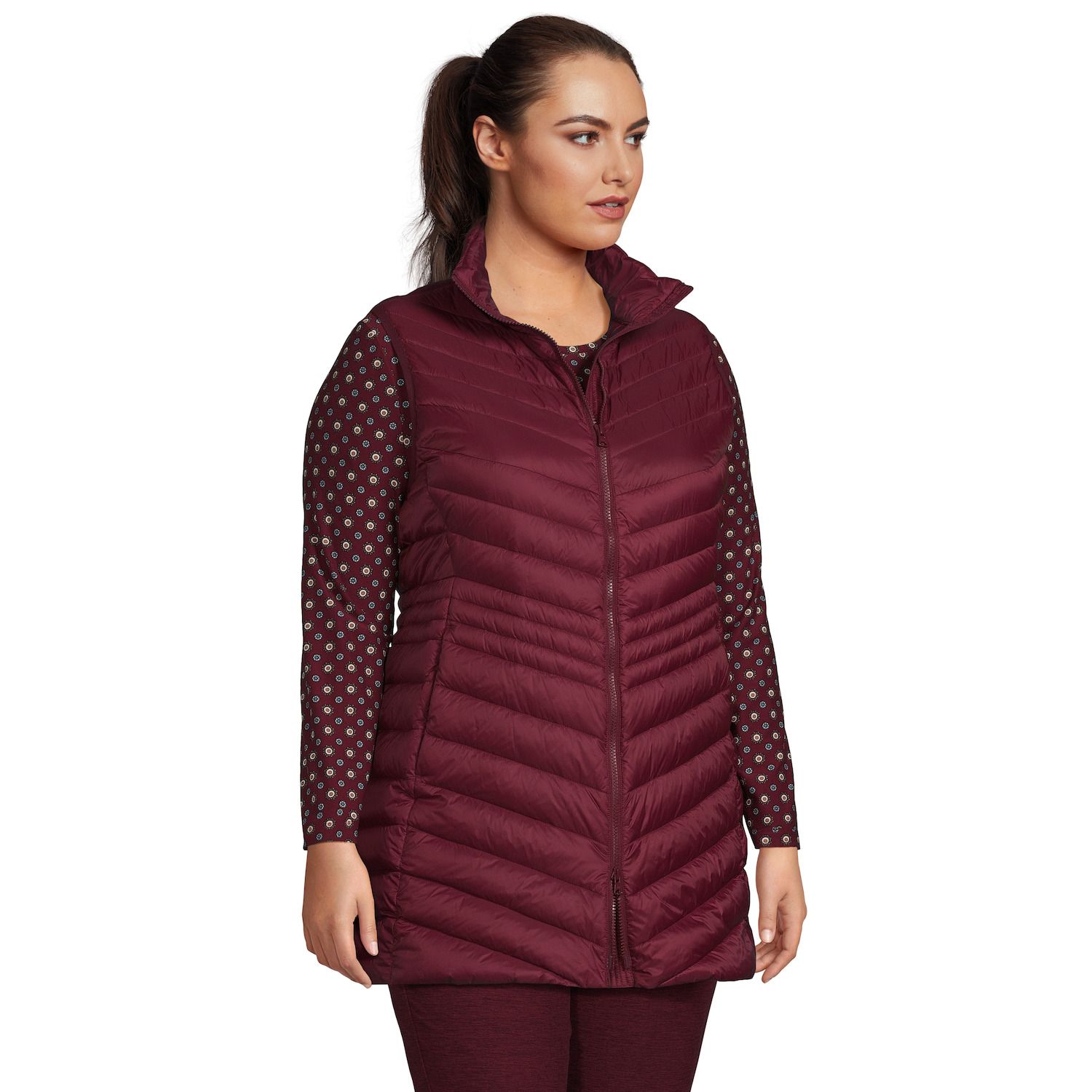 packable down vest plus size