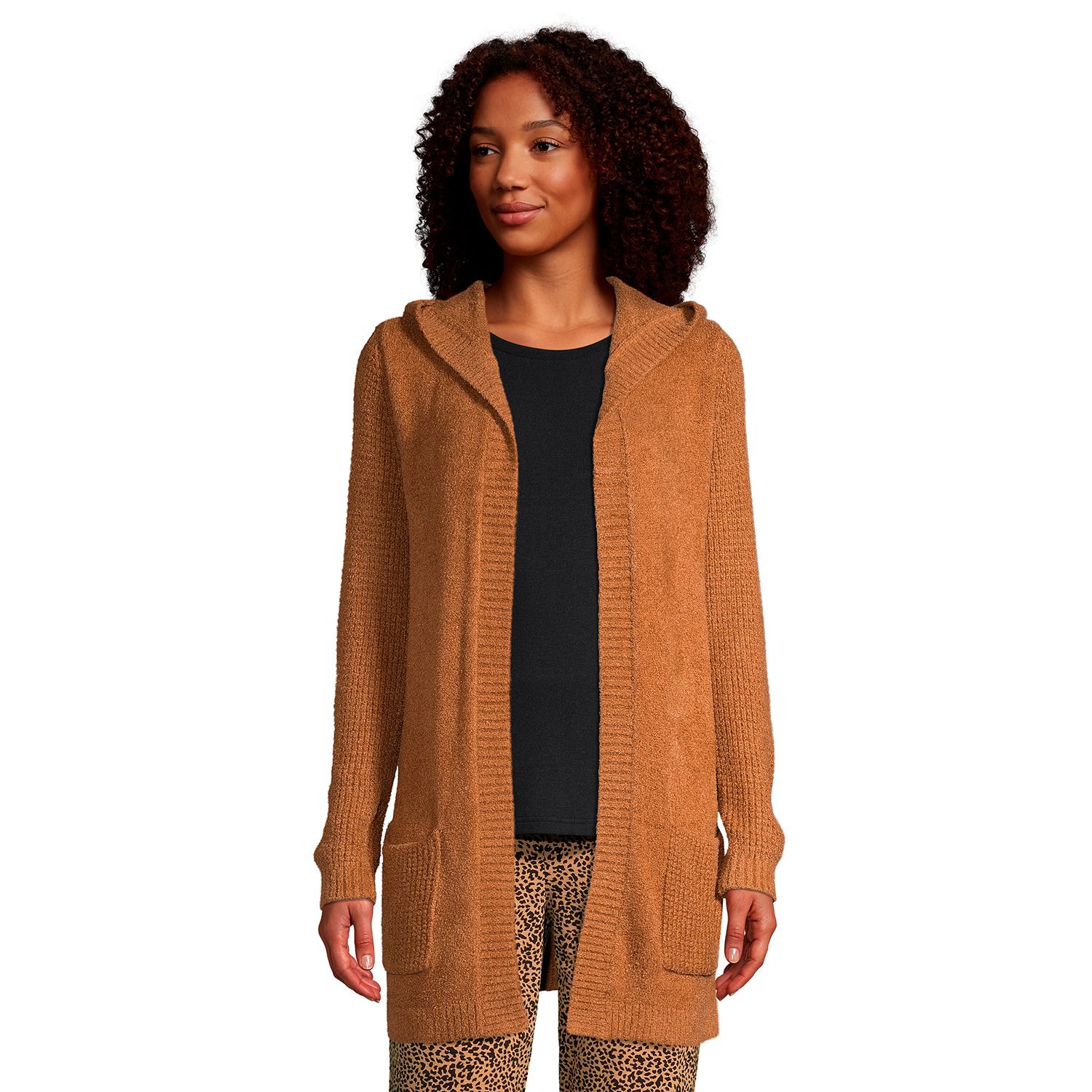 hooded cardigan sweater