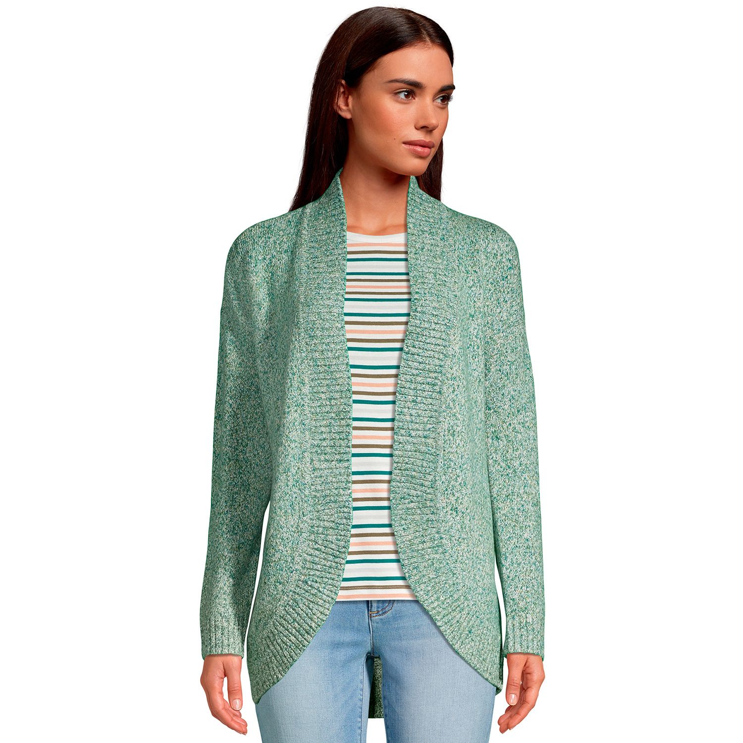 petite green cardigan