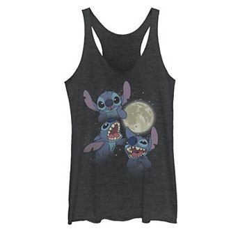 Juniors' Disney's Lilo & Stitch Howling Moonlight Collage Tank Top