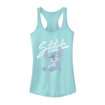 Juniors' Disney's Lilo & Stitch Winking Stitch Portrait Tank Top