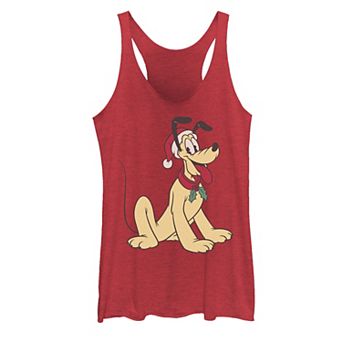 Juniors' Disney's Pluto Classic Christmas Portrait Tank Top