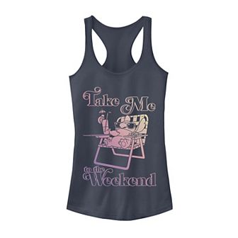 Juniors' Disney's Lilo & Stitch "Take Me To The Weekend" Tank Top