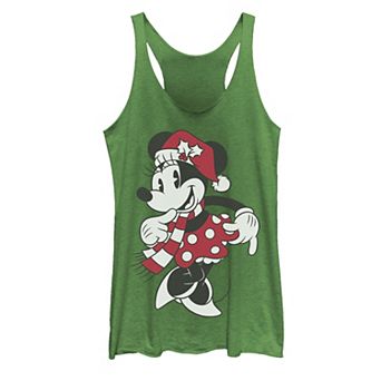Juniors' Disney's Minnie Mouse Classic Christmas Portrait Tank Top