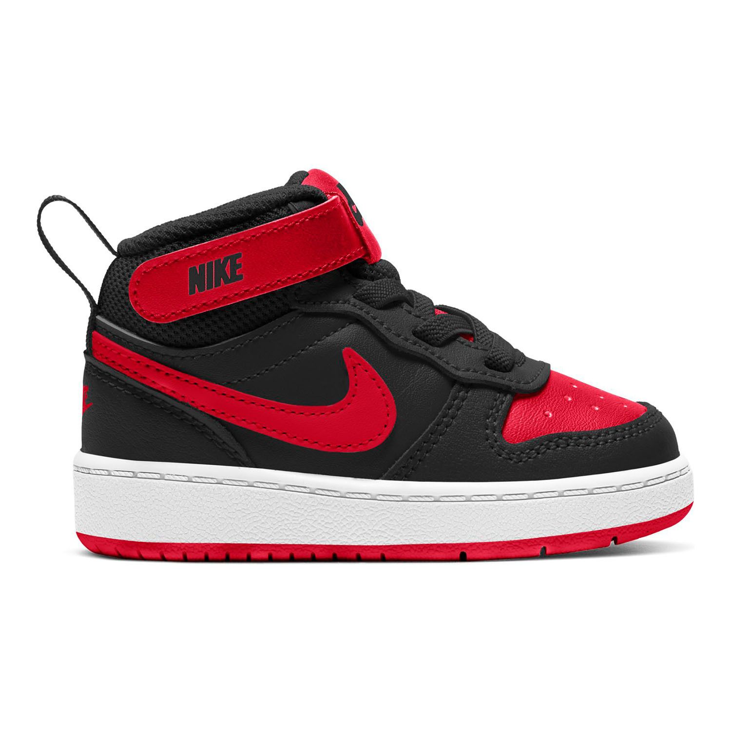 nike high tops red white black