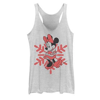 Juniors' Disney's Minnie Mouse Christmas Outline Tank Top