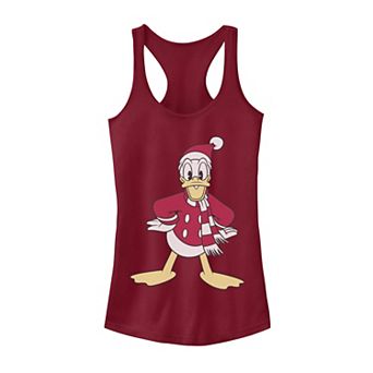 Juniors' Disney's Donald Duck Classic Christmas Portrait Tank Top