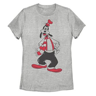 Juniors' Disney's Goofy Christmas Outline Tee