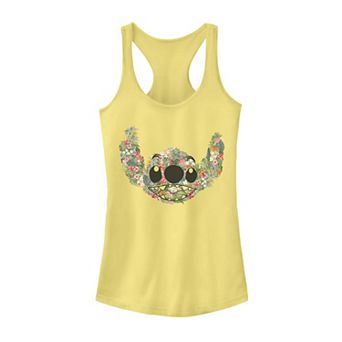 Juniors' Disney's Lilo & Stitch Floral Stitch Face Tank Top
