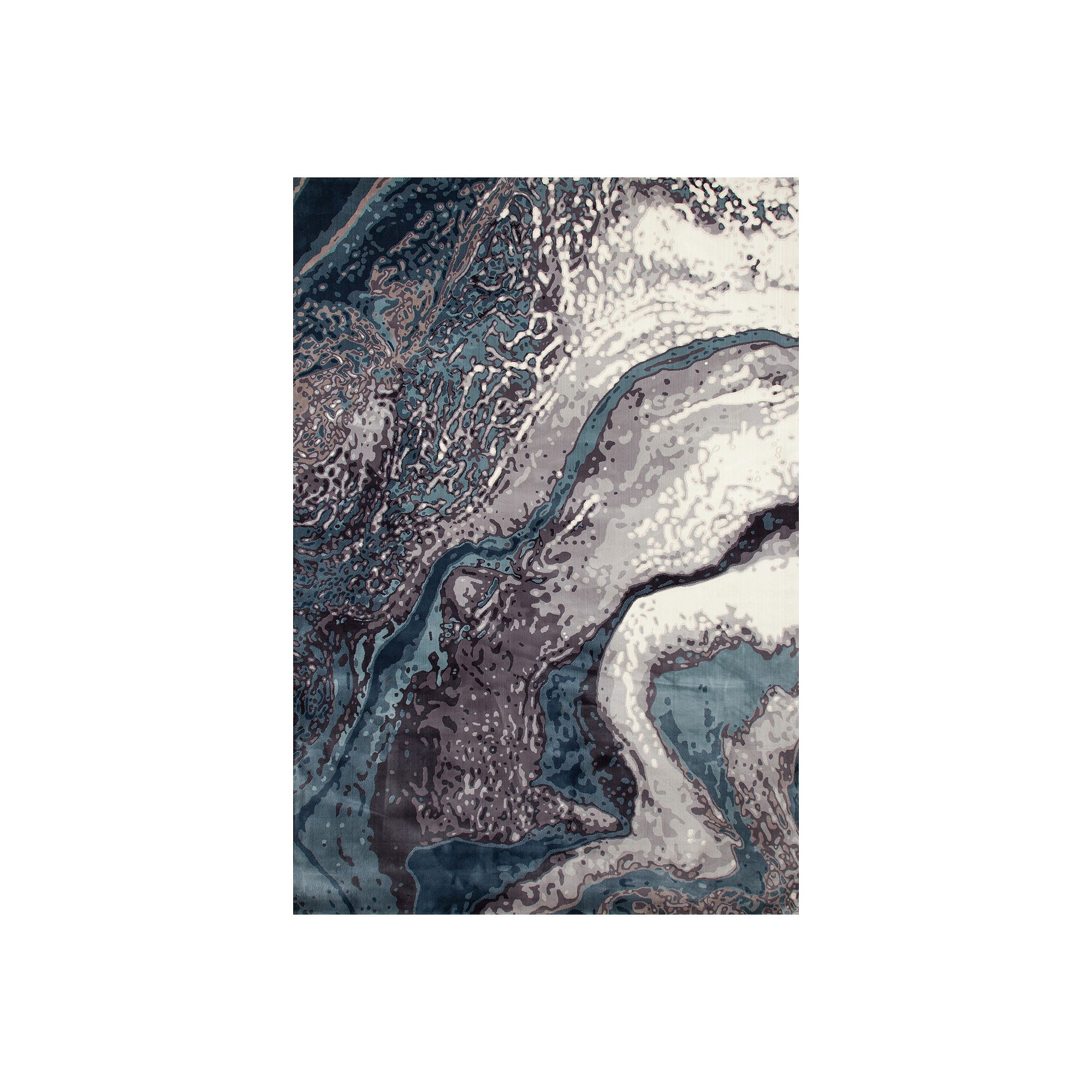 Art Carpet Trittanne Geode Rug, Blue Gray Linen