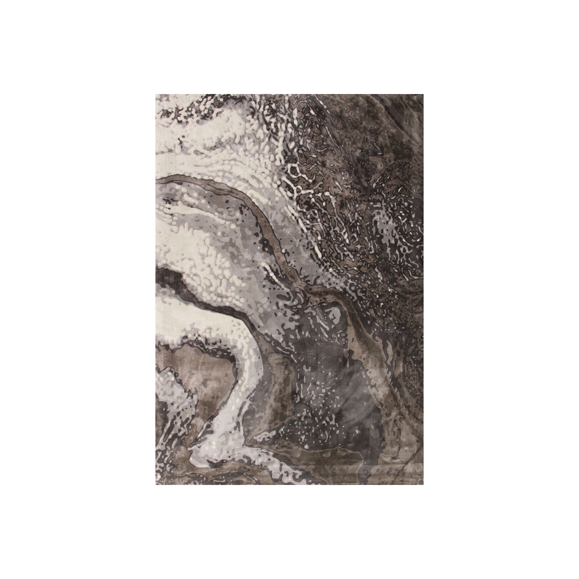 Art Carpet Trittanne Geode Rug, Gray Brown Linen