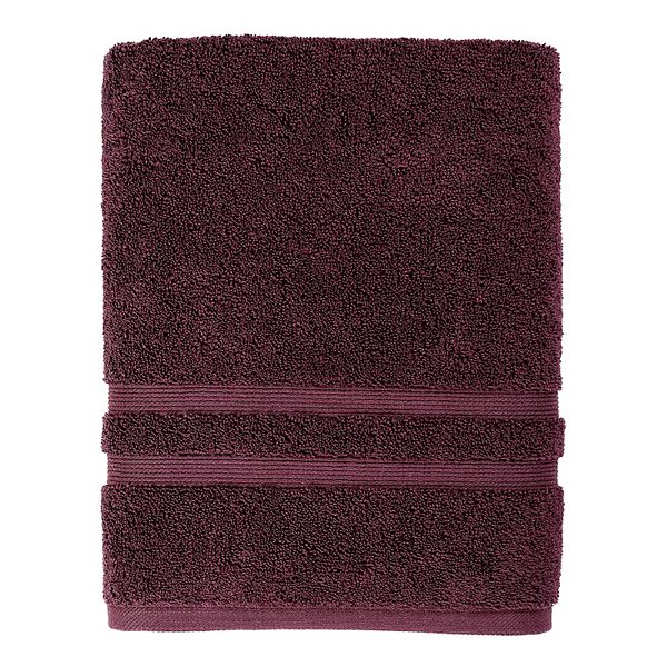 Sonoma Goods For Life® Ultimate Bath Towel, Bath Sheet, Hand Towel or Washcloth with Hygro® Technology - Deep Berry (BATH SHEET)