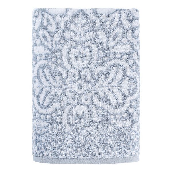 Sonoma Goods For Life® Ultimate Bath Towel, Bath Sheet, Hand Towel or Washcloth with Hygro® Technology - Stone Blue Medallion (HAND TOWEL)