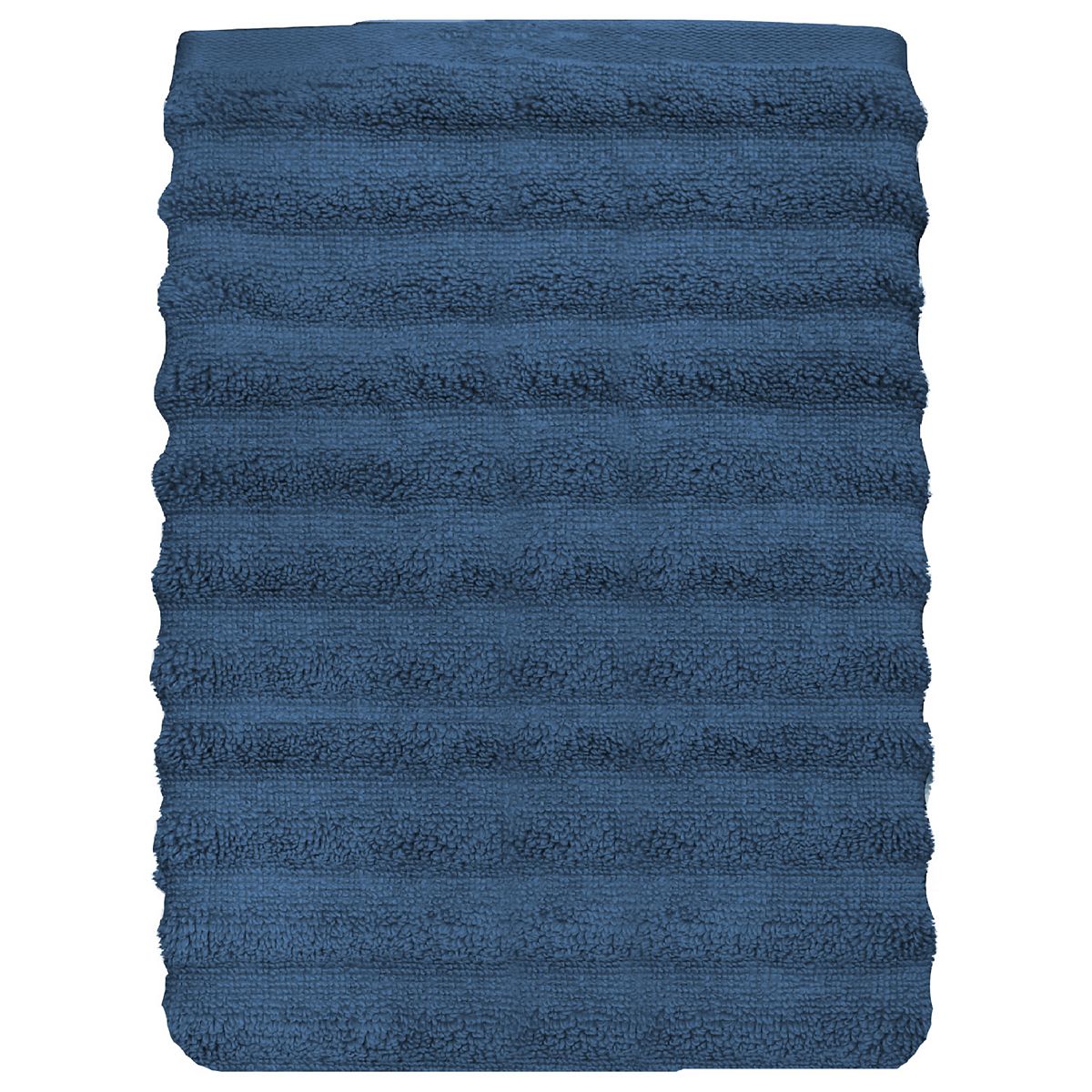 Sonoma Goods For Life® Quick Dry Ribbed Cotton Bath Towel - Blue, BATH TOWEL