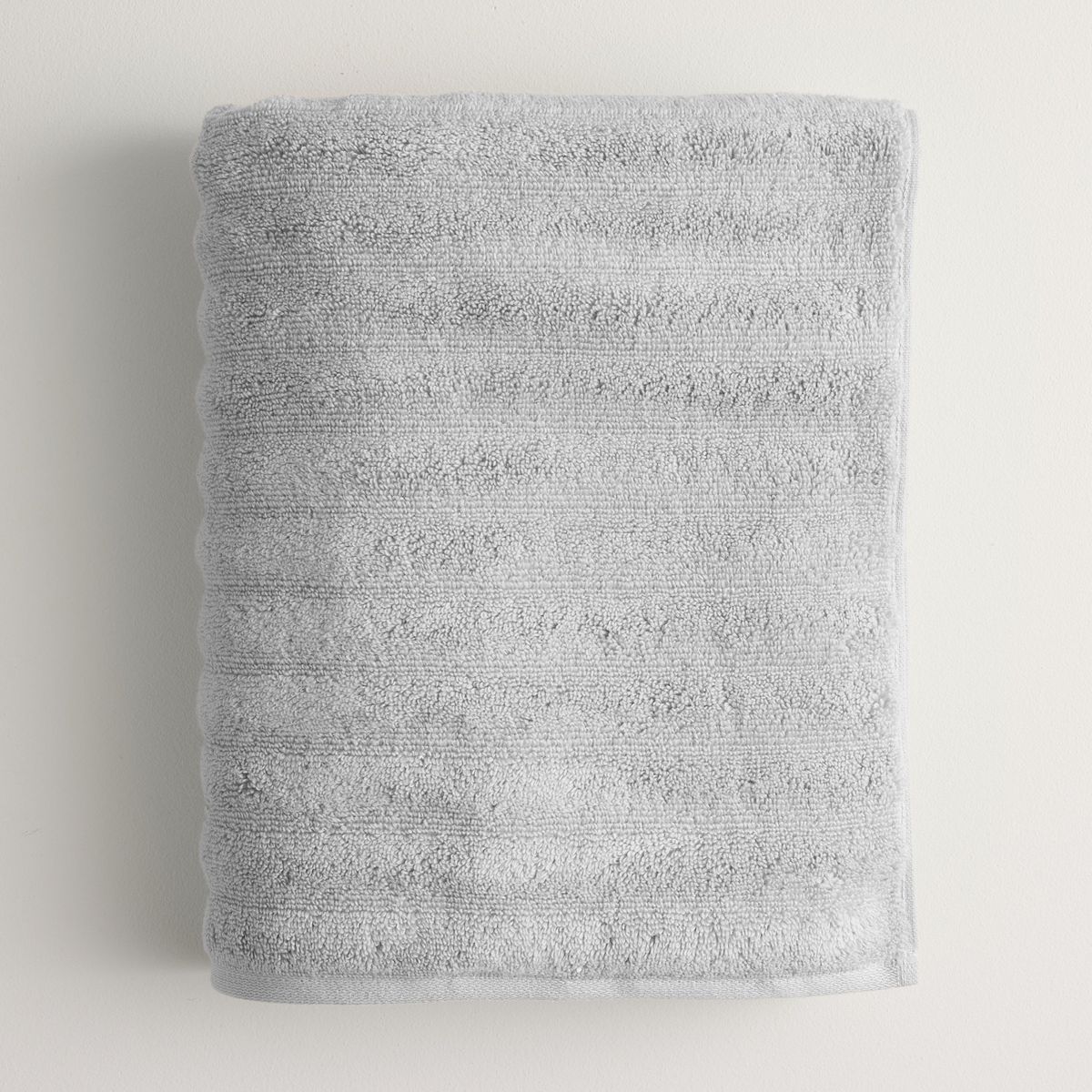 Sonoma Goods For Life® Quick Dry Ribbed Cotton Bath Towel, Cloud Gray, BATH TOWEL