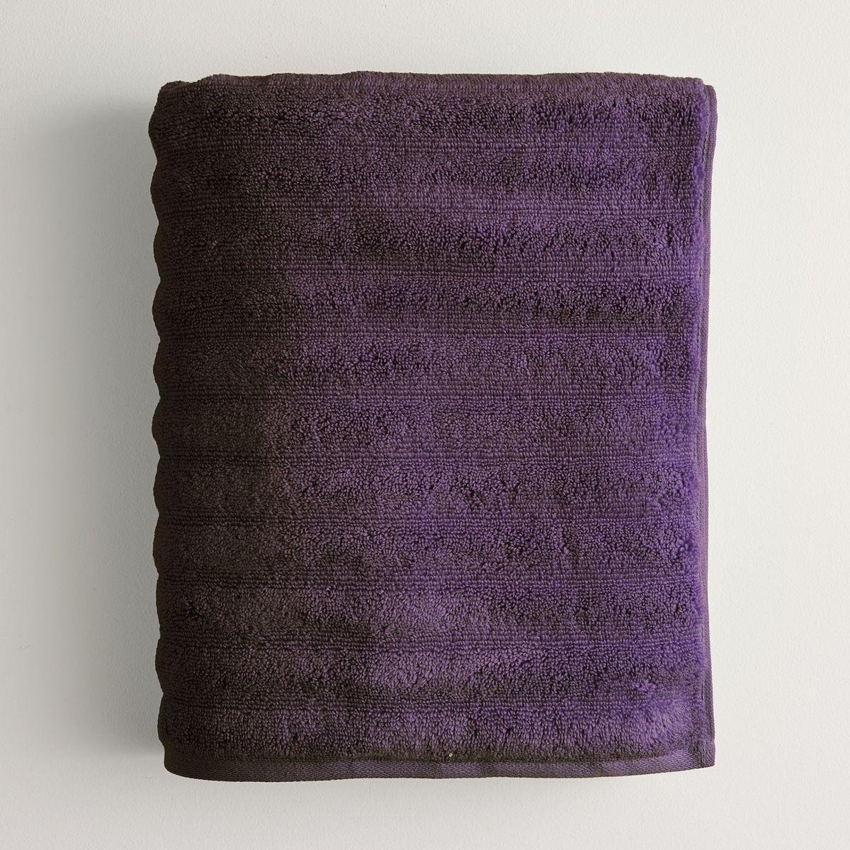 Sonoma Goods For Life® Quick Dry Ribbed Cotton - Dark Purple, Bath Towel