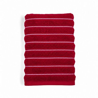 Sonoma Goods For Life® Quick Dry Ribbed Cotton Bath Towel, Bath Sheet, Hand Towel or Washcloth