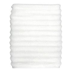 White Ribbed Facial Towels (6 Pack)