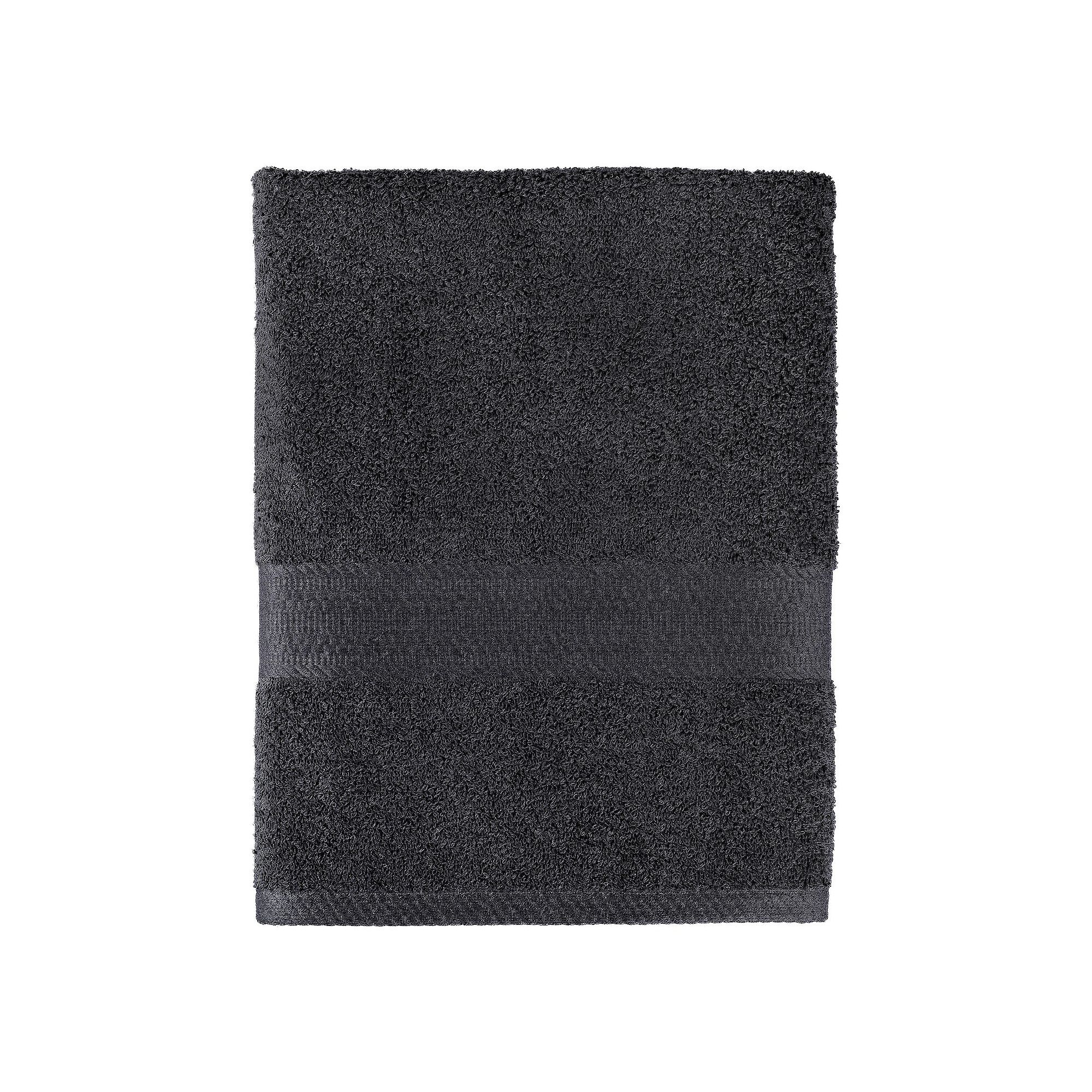The Big One® Solid Bath Towel, Bath Sheet, Hand Towel or Washcloth, Black