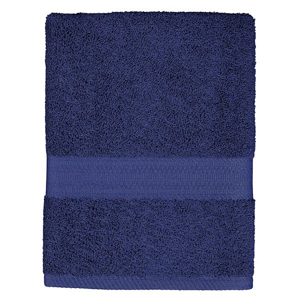 The Big One® Solid Bath Towel, Bath Sheet, Hand Towel or Washcloth - Bright Navy (BATH TOWEL)