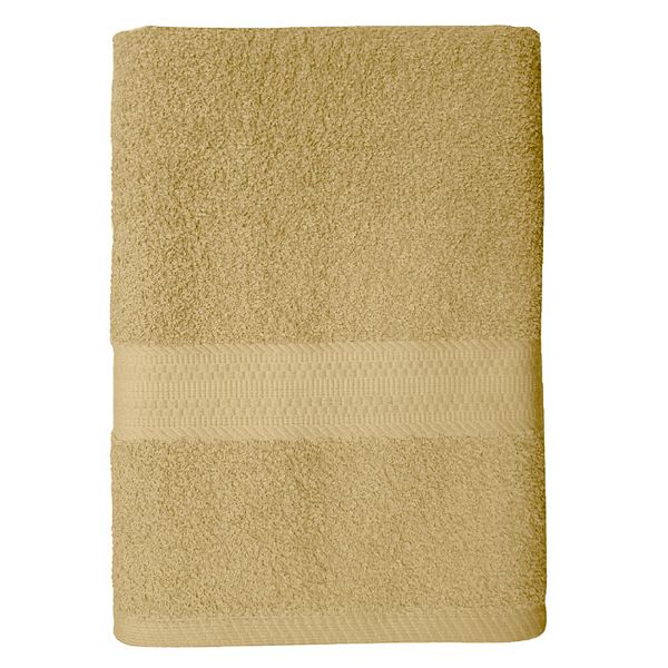 The Big One® Solid Bath Towel, Bath Sheet, Hand Towel or Washcloth - Butter Yellow (BATH TOWEL)