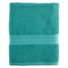 Simply Vera Wang Teal Soft Cotton Bathroom Towel Khol's Green Bath Sheet 54  x 29
