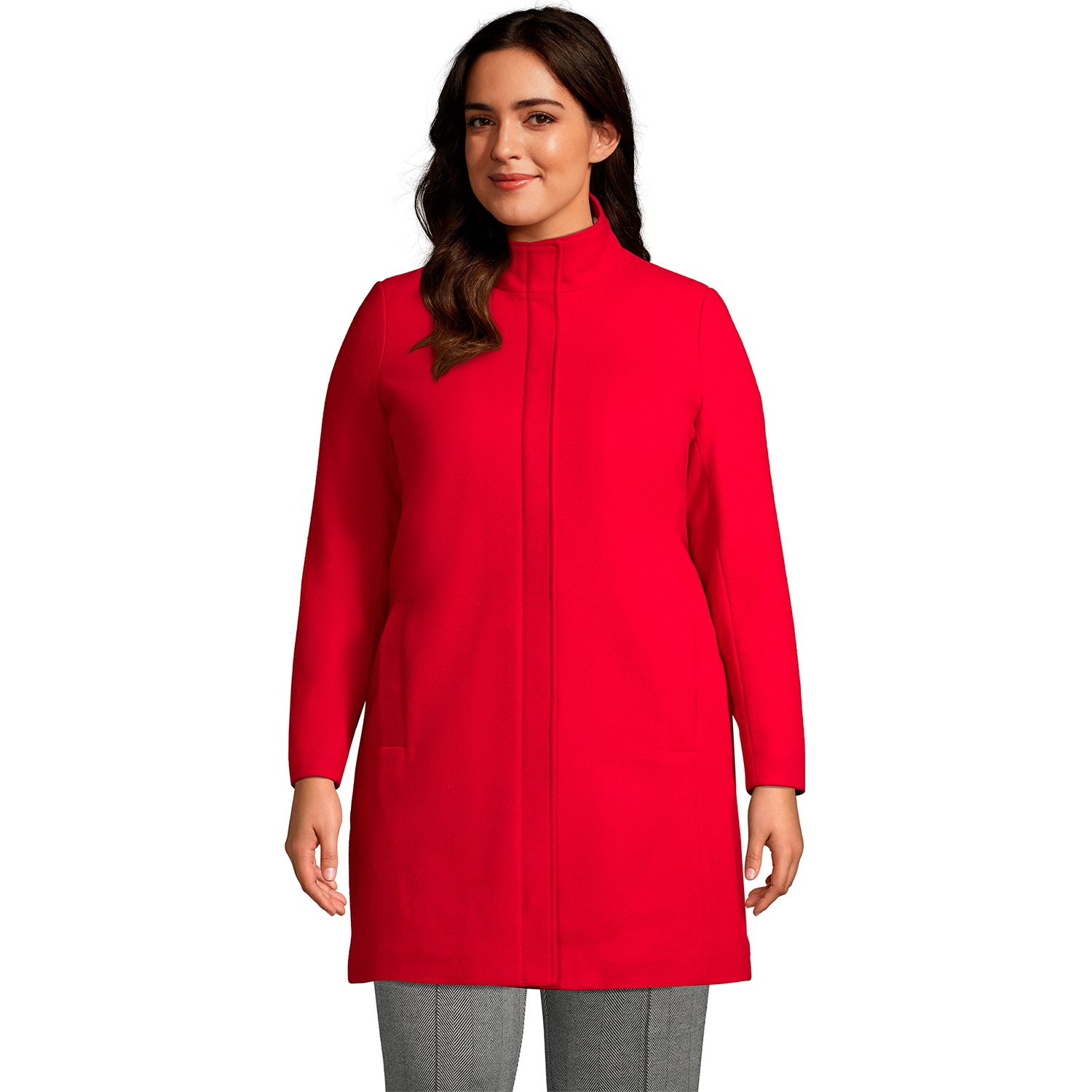 lands end plus size winter coats