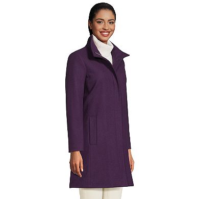 Women's Lands' End Insulated Wool-Blend Winter Dress Coat